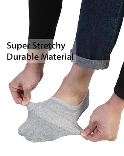 Pro Mountain No Show Socks Wide Toe Box For Health Bunion Unisex Size S to X-Large Cotton Cushion Footies thumbnail 4
