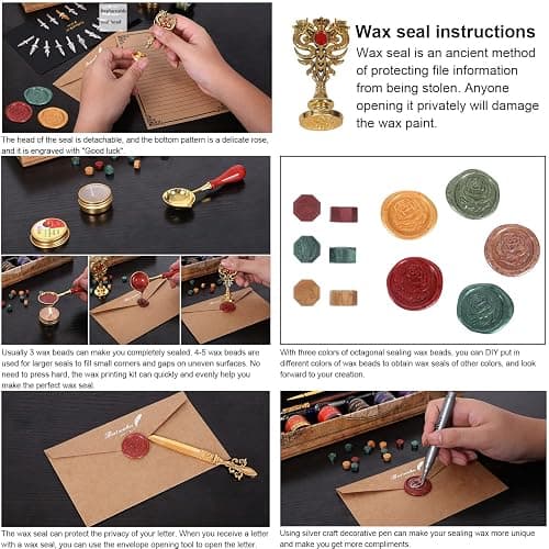 Vintage Pheasant Quill Pen Ink Set,Feather Dip Pen Set with Classic Spiral Bound Leather Notebook,Beginners Glass Dip Pen Wood Calligraphy Pen Craft Decoration Pen,Best Gift Kit for Writing,Drawing thumbnail 5
