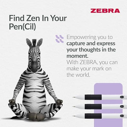 Zebra Pen Z-Grip Mechanical Pencils - Fine Tip Refillable, Retractable Pencil with Eraser and Comfort Grip - 0.5mm, White Barrel, 3 Pack thumbnail 7