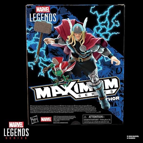Marvel Legends Maximum Series Thor, Deluxe Thor Comics Collectible 6-Inch Action Figure; Articulation for Mighty Poses; Accessories Fit for a God of Thunder | Marvel Legends 6 Inch Action Figure Maximum Series Deluxe - Thor thumbnail 11