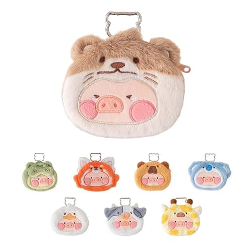 TOYZERO + LuLu the Piggy Blind Box - Plush Pouch Keychain Blind Boxes Coin Purse Cute Bag Pendant Mystery Box Collectible Toys Holiday Birthday Gifts, Single Box - Image 1