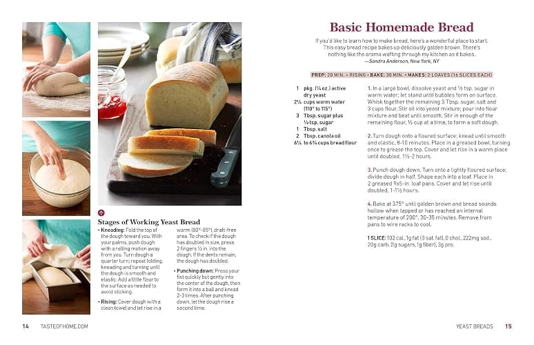 Taste of Home Breads: 100 Recipes for Oven-Fresh Loaves, Rolls, Biscuits, and More - Spiral-Bound, Baking for All Skill Levels (Taste of Home Baking) thumbnail 6