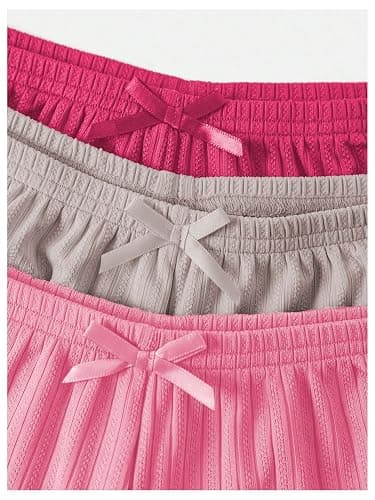 SHENHE Women's 3 Pack Soft Pajama Shorts Elastic Waist Solid Lounge Shorts Sleepwear thumbnail 5