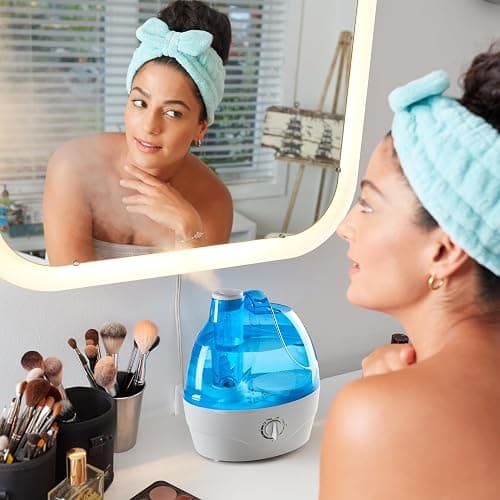 AquaOasis® Cool Mist Humidifier (2.2L Water Tank) Quiet Ultrasonic Humidifiers for Bedroom & Large room - Adjustable -360 Rotation Nozzle, Auto-Shut Off, Humidifiers for Babies Nursery & Whole House thumbnail 9