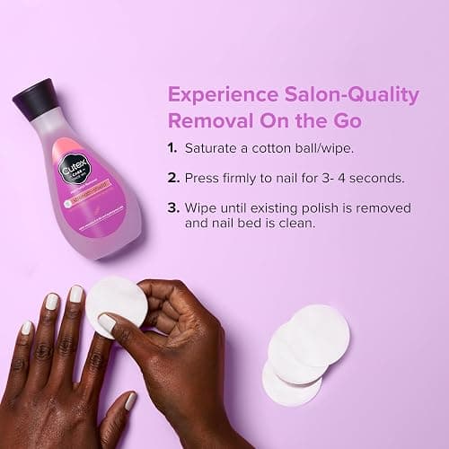 Cutex Strength Shield Nail Polish Remover, Leaves Fingernails & Toenails Looking Healthy, Contains Vitamins E, B5 & Hydrolyzed Silk, 6.7 fl oz thumbnail 4