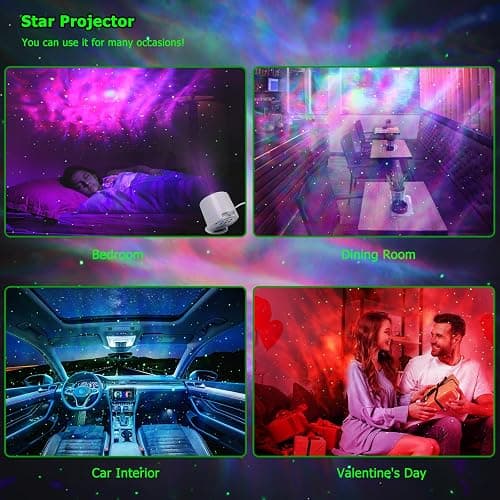 HERHOTER Galaxy Projector,Star Projector with Timer and Remote Control for Adults Bedroom Decoration, Party,Star Night Light thumbnail 7