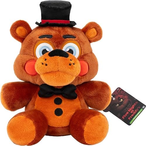 Jazwares Five Nights at Freddy’s Toy Freddy Plush - 8-Inch Stuffie with Soft Material and Glow-in-The-Dark Eyes thumbnail 5