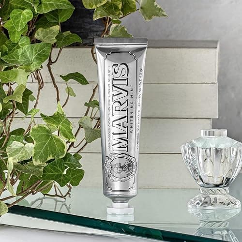 Marvis Whitening Toothpaste, Mint, 85ml, Promotes the Natural Whitening of the Teeth, Plaque Removal Toothpaste, Long-Lasting Freshness thumbnail 5