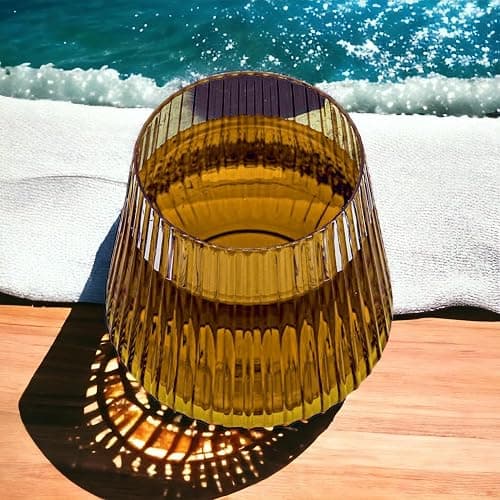 40 count Origami Ripple Unbreakable Stemless Plastic Wine Champagne Whiskey Glasses Elegant Durable Disposable Indoor Outdoor Ideal for Home, Office, Bars, Wedding, Ribbed 12 Ounce Cups (Clear) thumbnail 7