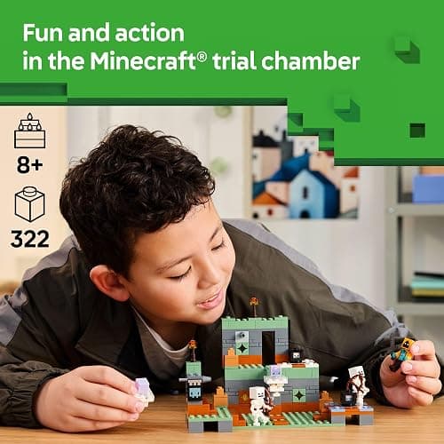 LEGO Minecraft The Trial Chamber Building Toy - Gamer Playset for Kids, Girls and Boys, Ages 8+ - Includes Shadow Hoodie Minifigure for Pretend Play - Gift Idea for Birthday - 21271 thumbnail 2
