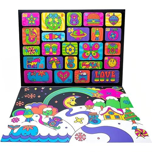 Christmas Advent Calendar 2025-24 Days of Sensory Surprises - Squishy Toys with Fun Shapes and Textures 24 Doh Toys in One Calendar thumbnail 2