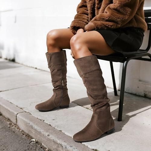 DREAM PAIRS Women's Knee High Pull On Fall Weather Winter Boots thumbnail 3