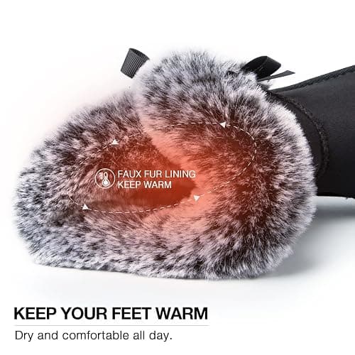 WFL Women Snow Boots Classic Mid-calf Fur Lining Fashion Winter Boots thumbnail 4