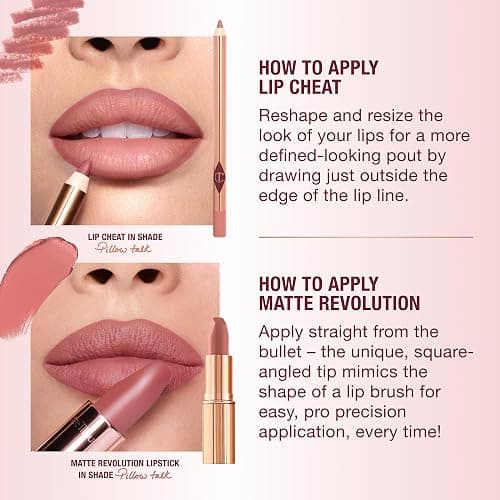 Charlotte Tilbury Lip Cheat Lip Liner Pencil - Gives Lips a Fuller-Looking, Defined Pout - Enriched with Jojoba Oil & Hyaluronic Acid - Waterproof, Smudge-Proof & Transfer-Proof thumbnail 8
