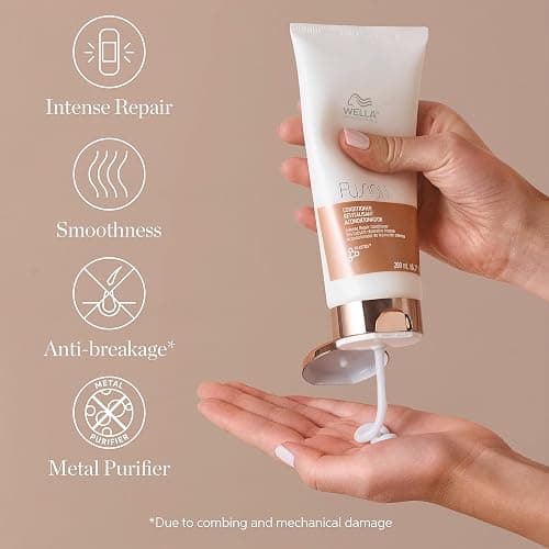 Wella Professionals Deep Repair Professional Hair Care Duo for Dry & Damaged Hair, Fusion Intense Repair Shampoo 250ml & Conditioner 200ml Bundle thumbnail 6