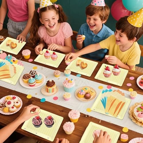 OuMuaMua 50Pcs Back to School Notebook Plates with Pencil Napkins First Day of School Party Supplies Disposable Decorative Paper Plates for Graduation Preschool Kindergarten Table Decor, Serves 25 thumbnail 6