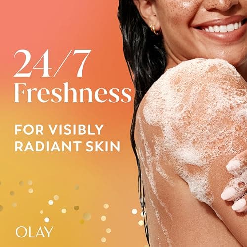 Olay Body Wash for Women, 24/7 Skin-Loving Freshness, Miami Mocktails, Plant Based Cleansers, Vitamin B3 & Antioxidant Blend, For All Skin Types, Mango Tango with Mango & Hibiscus Scent, 22 fl oz thumbnail 3
