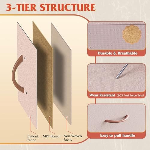WLIVE Dresser for Bedroom with 5 Drawers, Wide Chest of Drawers, Fabric Dresser, Storage Organization Unit with Fabric Bins for Closet, Living Room, Hallway, Pink and Rose Gold thumbnail 6