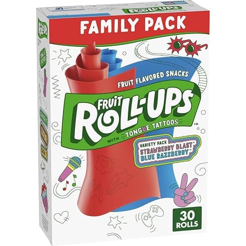 Fruit Roll-Ups Fruit Flavored Snacks, Variety Pack, 30 Ct, 15 oz - Image 1