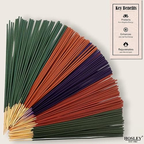 Hosley 480-Pack Assorted Incense Sticks, 12 Scents Incl. Nag Champa, Lavender, Dragon’s Blood, Grab Bag, Ideal for Meditation, Aromatherapy, Home, Gifts thumbnail 6
