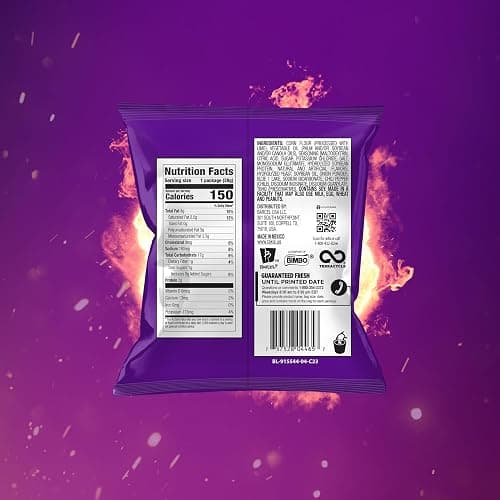 Takis Blue Heat 40 pc / 1 oz Multipack - Intense Hot Chili Pepper Flavored Extreme Spicy Rolled Tortilla Chips - Individual Bags, Perfect for Tailgates, Parties, Lunchboxes or Lunches thumbnail 2