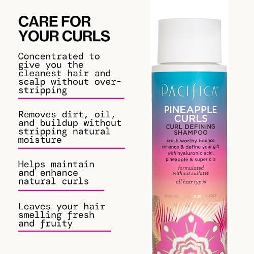 Pacifica Beauty Pineapple Curls 3-Step Hair Care Kit: Curl Defining Shampoo + Conditioner + Pineapple Swirl Curl Cream – Enhances Curls, Reduces Frizz, Vegan & Silicone-Free thumbnail 9