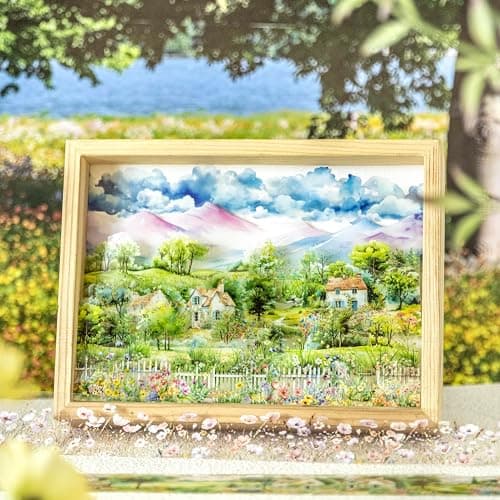 MiyouLuna 6 Rolls Transparent PET Tape Set, Nature Landscape Decorative Stickers for Scrapbooking, Journaling, DIY Crafts, Waterproof Craft Supplies with Decorative Clip thumbnail 6