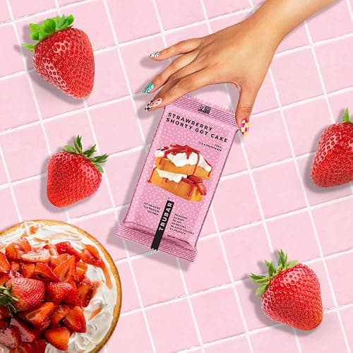 TRUBAR Vegan Protein Bar, Strawberry Shorty Got Cake, Gluten Free, Plant Based Protein, Dairy Free, Non GMO, Soy Free, No Sugar Alcohols, 12G Protein, 12G Fiber, 23G Carb, On the Go Snack Bars, 12 CT thumbnail 7