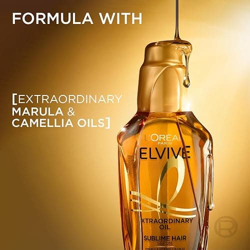 L'Oréal Paris Elvive Extraordinary Oil Miracle Hair Serum, Intense Nourishment, Up to 6x more Shine, up to 230° heat protection, suitable for all hair types, 100ml thumbnail 6