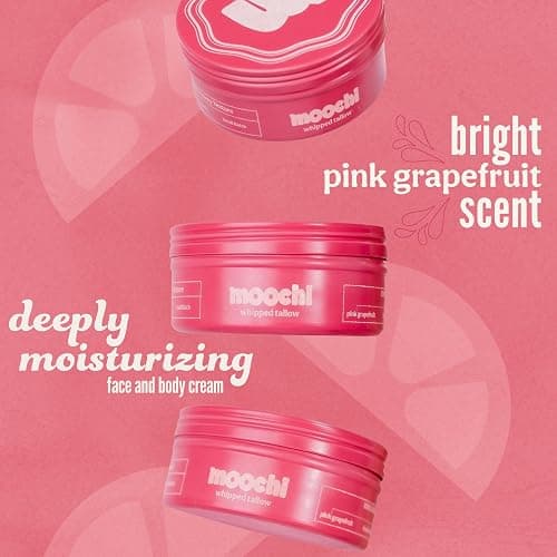 moochi Beef Tallow for Skin – Organic 100% Grass-Fed Whipped Balm with Pink Grapefruit Essence, Natural Moisturizer Cream for Nourishing Skin Hydration thumbnail 3