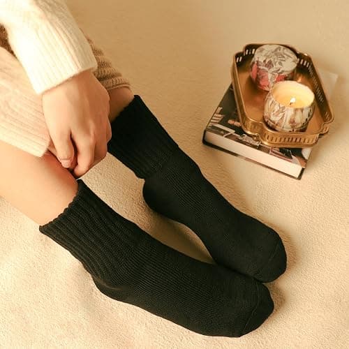 CLOSEMATE Womens Thick Full Cushioned Thermal Warm Boot Socks for Winter 3 Pairs thumbnail 3