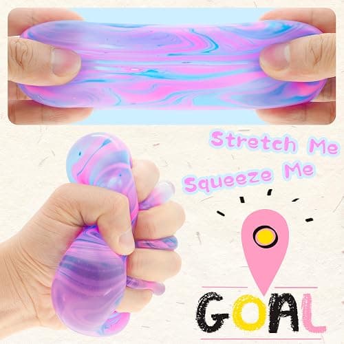 Stress Cube for Kid & Adults, Gel Filled Squishy Toys for Kids Stress Relief - High Density Squeeze Balls for Students Calming, Fidgets for Classroom Prize Toys thumbnail 5