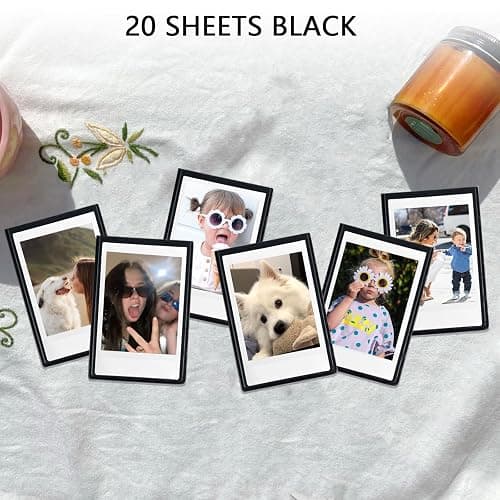 WOGOZAN Mini Magnetic Picture Frame for Fujifilm Instax Mini Instant Camera | Fits Mini 13/12/11/41/SE/EVO Camera 2.15"x3.4" Films, Mini Magnet Picture Frames for Fridge, Home, School, Black, 20 Pack thumbnail 4