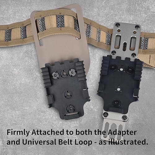 Quick Locking System Kit (QLS Kit), QLS 19 Locking Fork and QLS 22L Receiver Plate for Drop Leg Holster, Duty Belt and Low Ride Universal Belt Loop thumbnail 5
