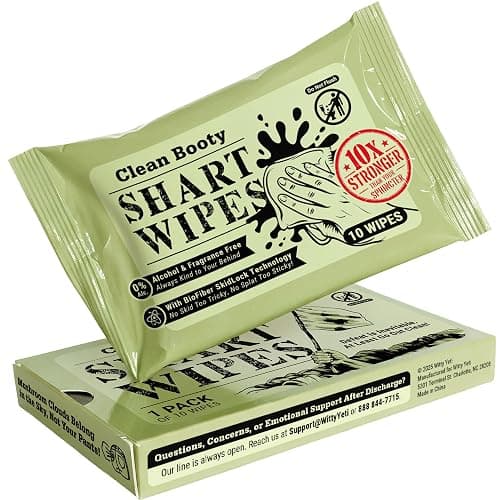 Witty Yeti's Tactical Assault Shart Wipes 1 Pack (10 Wipes). When Your Butt Commits Chemical Warfare, You Need to Call in the Diarrhea Delta Force. - Image 1