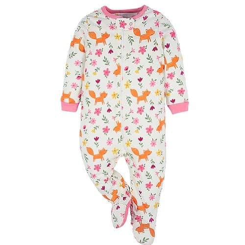Onesies Brand baby-girls 4-pack Sleep 'N Play Footies Multi Pack thumbnail 6
