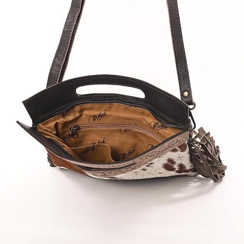 Merbaa Women Natural Cowhide Leather Crossbody Sling Bag With Adjustable Detachable Strap | Shoulder Bag | Handbag thumbnail 2