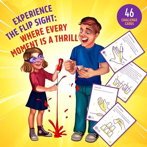 Dan&Darci FlipSight Goggles Challenge Game - Teen Boy Gifts - Party Games - Group Games for Kids, Teens & Adults - Gifts for 10, 11, 12, 13, 14 Year Old - Teenage Boys Girls Birthday Gift - Family Fun thumbnail 4