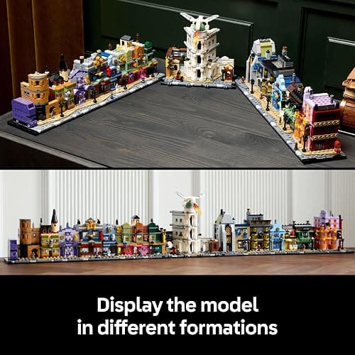 LEGO Harry Potter Diagon Alley Wizarding Shops Building Set for Adults - Collectible Kit for Harry Potter Fans with 12 Microfigures - Gift for Christmas - 76444 thumbnail 4