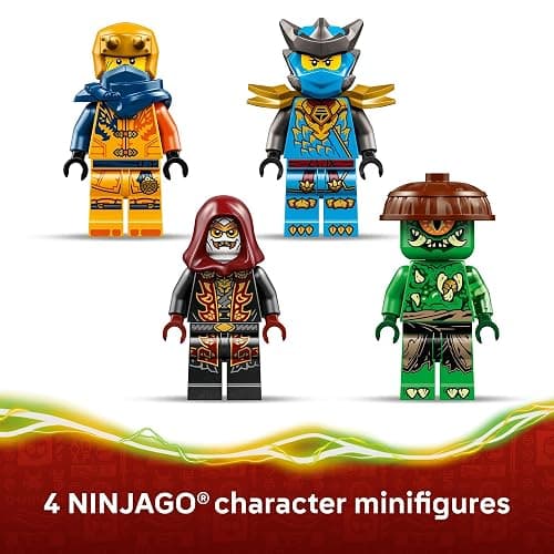 LEGO NINJAGO Ninja Dragon Riyu’s Battle Building Toy for Boys & Girls - Ninja Poseable Dragon Toy Playset for Kids, Ages 7+ - Includes 4 Minifigures for Pretend Play - Gift Idea for Birthdays - 71855 thumbnail 5
