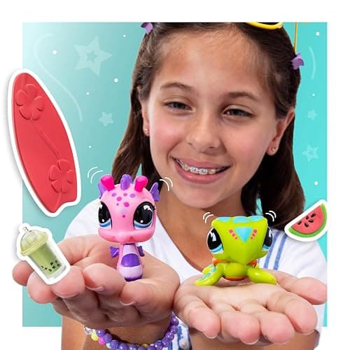 Littlest Pet Shop - Pet Pairs Bundle 4 Pack - Series 4 - Gen 7 Authentic LPS Bobble Head Toy Figure, Collectible Toy Animal, Ages 4+ thumbnail 2