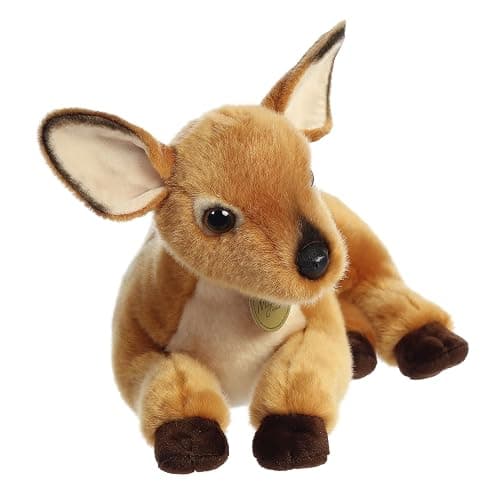 Aurora® Realistic Miyoni® Deer Stuffed Animal - Lifelike Details Make a Cherished Companion - Perfect for Decorating Bedrooms or Classrooms - Brown 14 Inches thumbnail 3