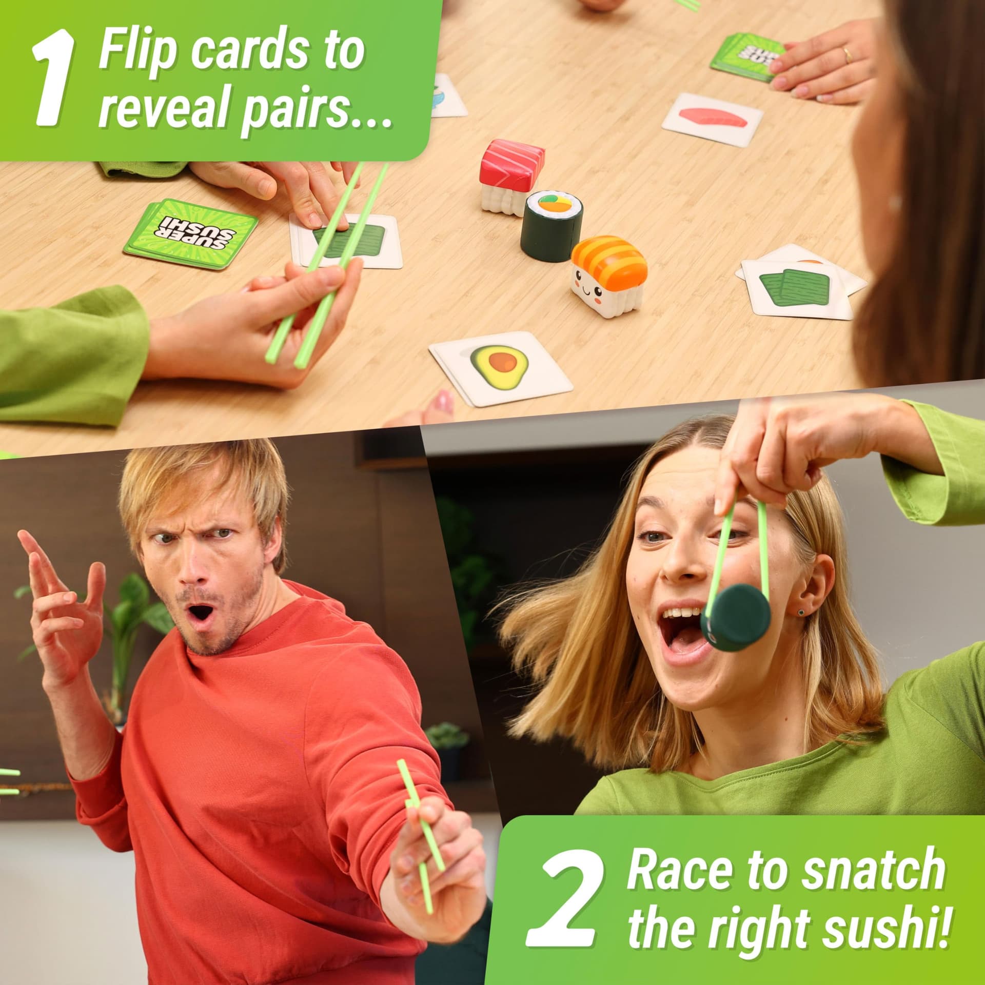 Super Sushi – Fun Family Board Game - Hilarious Party Matching Card Game for Kids, Teens & Adults thumbnail 3