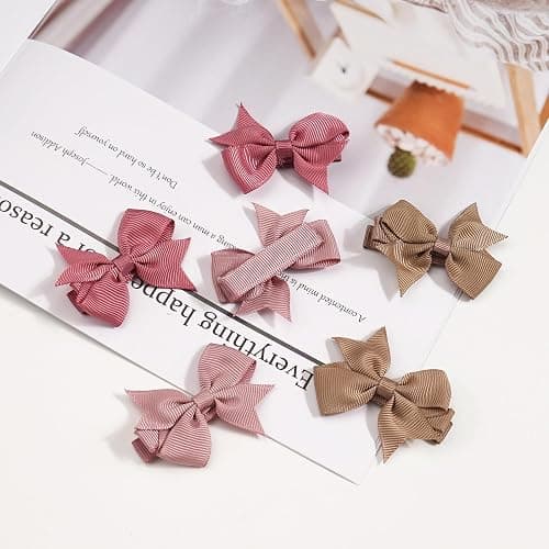 CÉLLOT Hair Clips for Girls - 42PCS Fully Lined Hair Bows Alligator Clips for Toddlers, Infants, Kids, 21 Color Pairs thumbnail 5