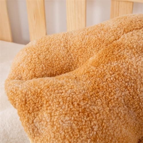 LICHENHAO Mushroom Pillow Floor Pillow Sofa Cushion Home Decoration Pillows Reading Pillow (Khaki, 32cm) thumbnail 4