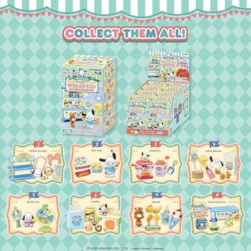 Hamee RE-Ment Blind Box Sanrio - Pochacco Amusement Park Wagon - 1 Pc. | Cute Blind Box Diorama Miniature Figure Set, Collectible Display Figure, Birthday Gift, Party Favor, Home Decor thumbnail 9