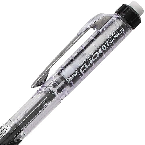 Pentel Twist-Erase Click Mechanical Pencil (0.5mm), Pack of 6 Pencisl with 2 Pack of Lead Refills (PD275TLBPS6M) thumbnail 3