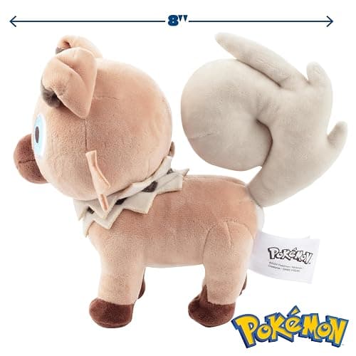 Pokémon 8" Rockruff Plush - Officially Licensed - Generation 7 Sun and Moon Figure - Authentic Soft Stuffed Animal Dog Toy - Holiday Christmas Stocking Stuffer Gift for Kids, Boys, Girls - 2+ thumbnail 3
