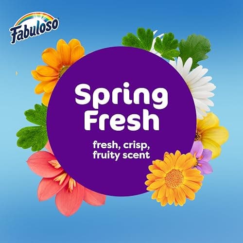Fabuloso 2X All-Purpose Cleaner, Spring Fresh Scent, 56 fl oz | No Rinse Floor Cleaner, Long-Lasting Freshness, All-Purpose Cleaner, Concentrated Formula, Everyday Cleaning, Multi-Surface thumbnail 4