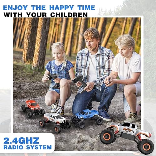 DOUBLE E Ford Raptor F150 RC Car 4WD Monster Trucks for Boys,11 Inches Off Road Crawler Vehicle RC Truck Toy Gift for Boys Girls 6 7 8-12 Years-Blue thumbnail 2